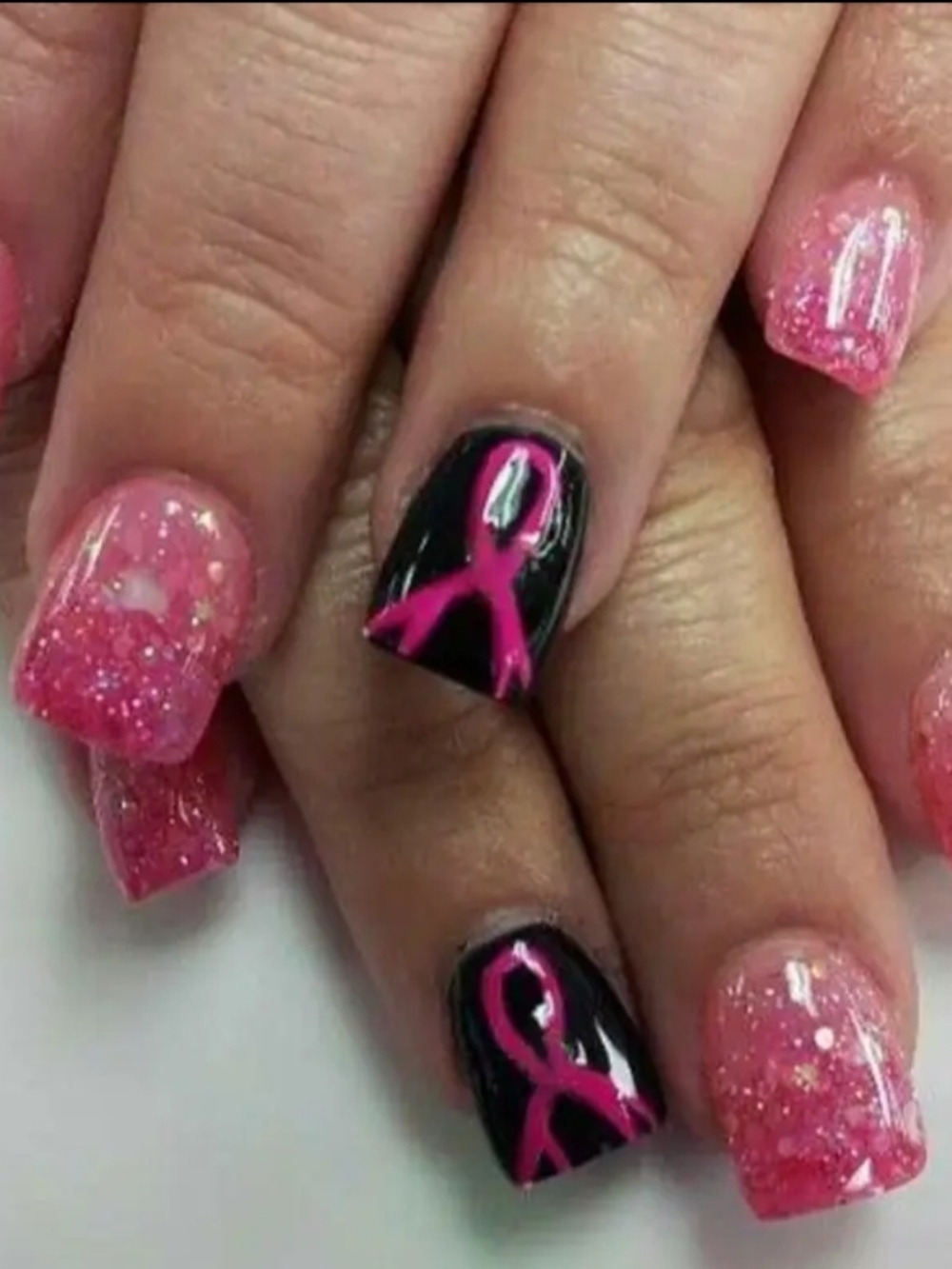 24 Pcs Women's Health Nails FREE SET INCLUDED